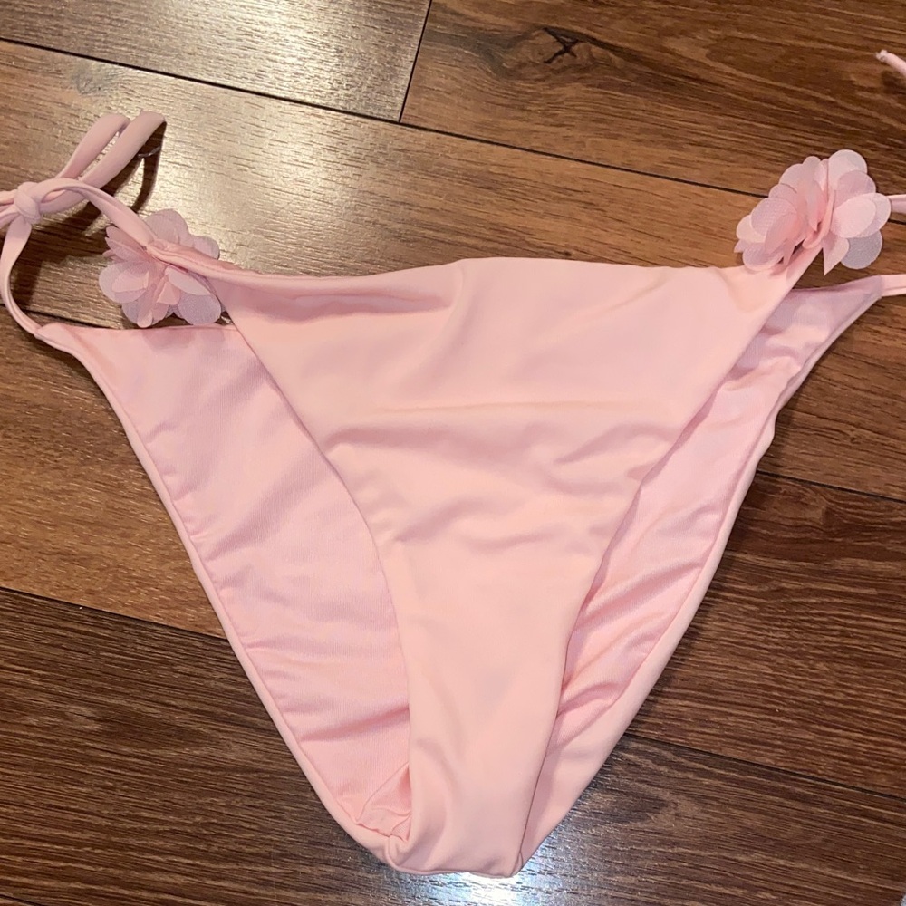 CALZEDONIA pink bikini bottom with flowers